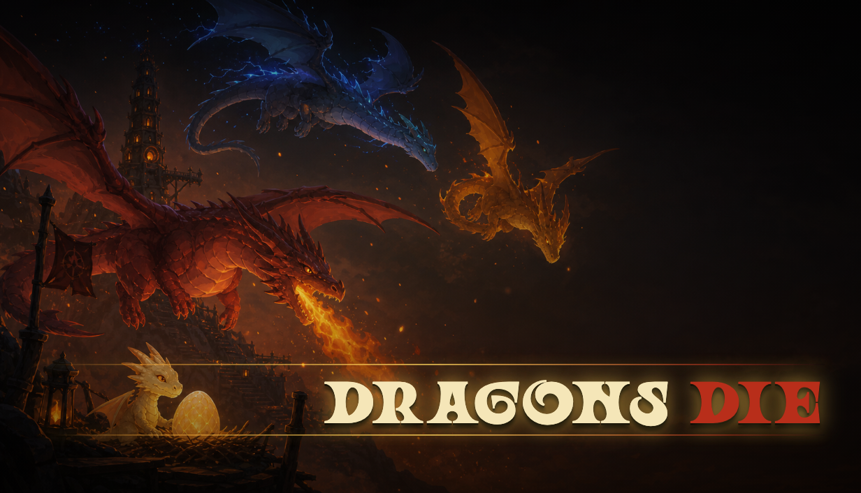 Three dragons flying over the Marblewick hold